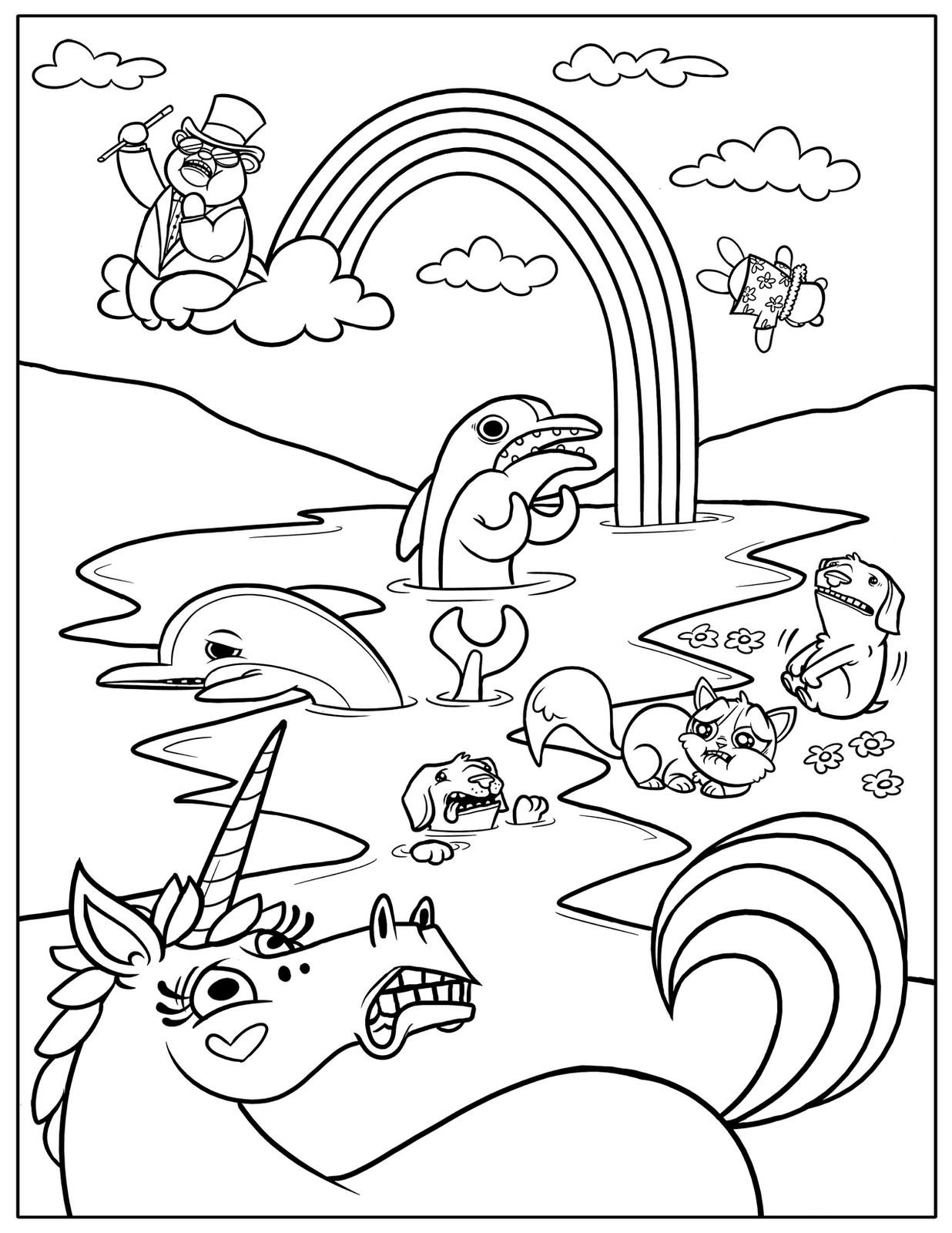 Rainbow magic coloring pages to download and print for free