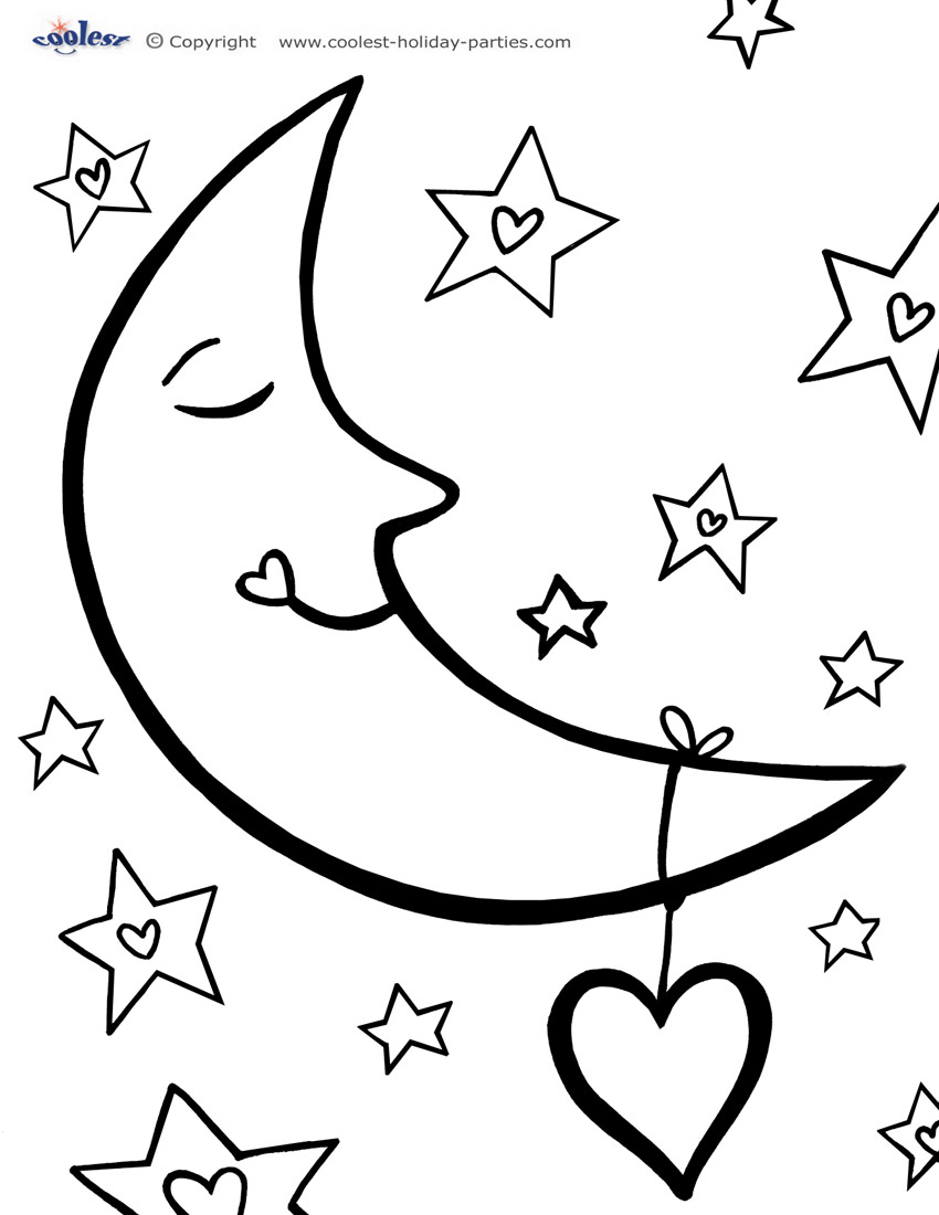 earth and moon coloring pages - photo #18