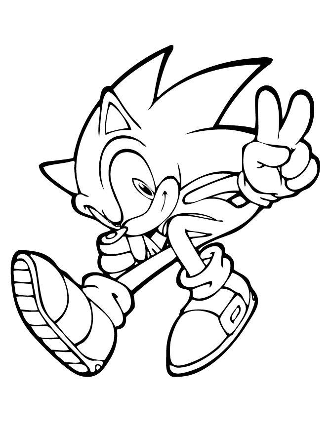 Super sonic coloring pages to download and print for free