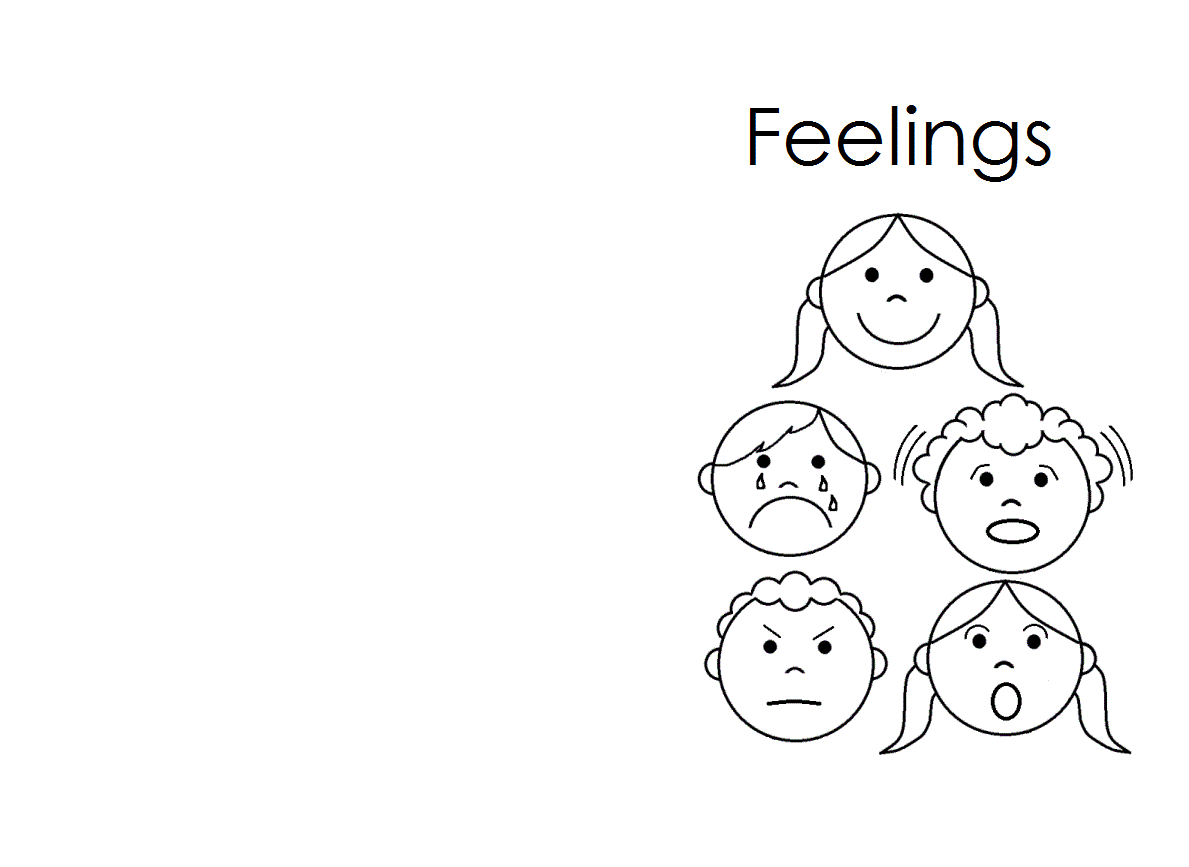 Emotional faces coloring pages download and print for free