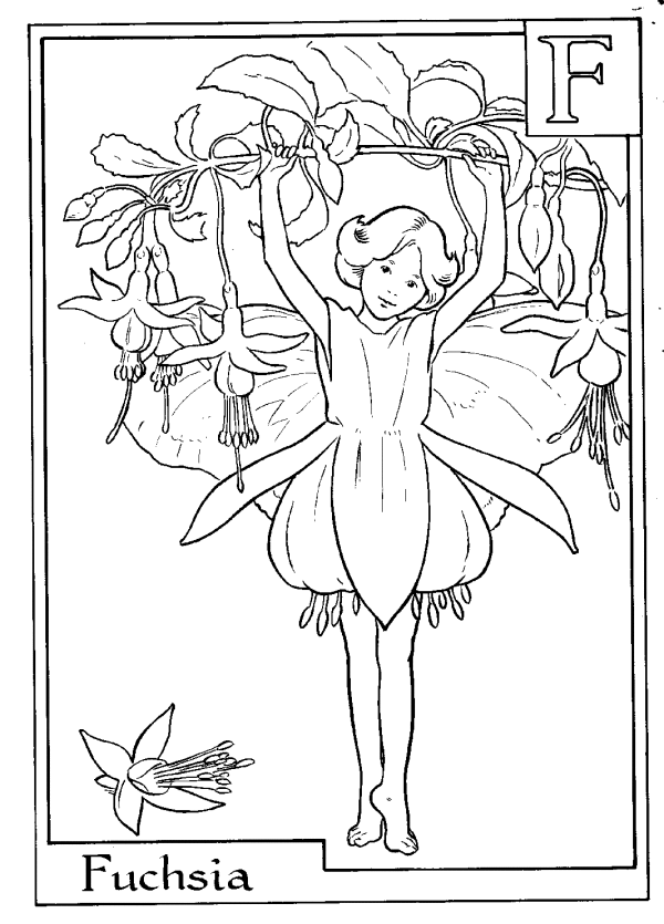fairy letter coloring pages - photo #7