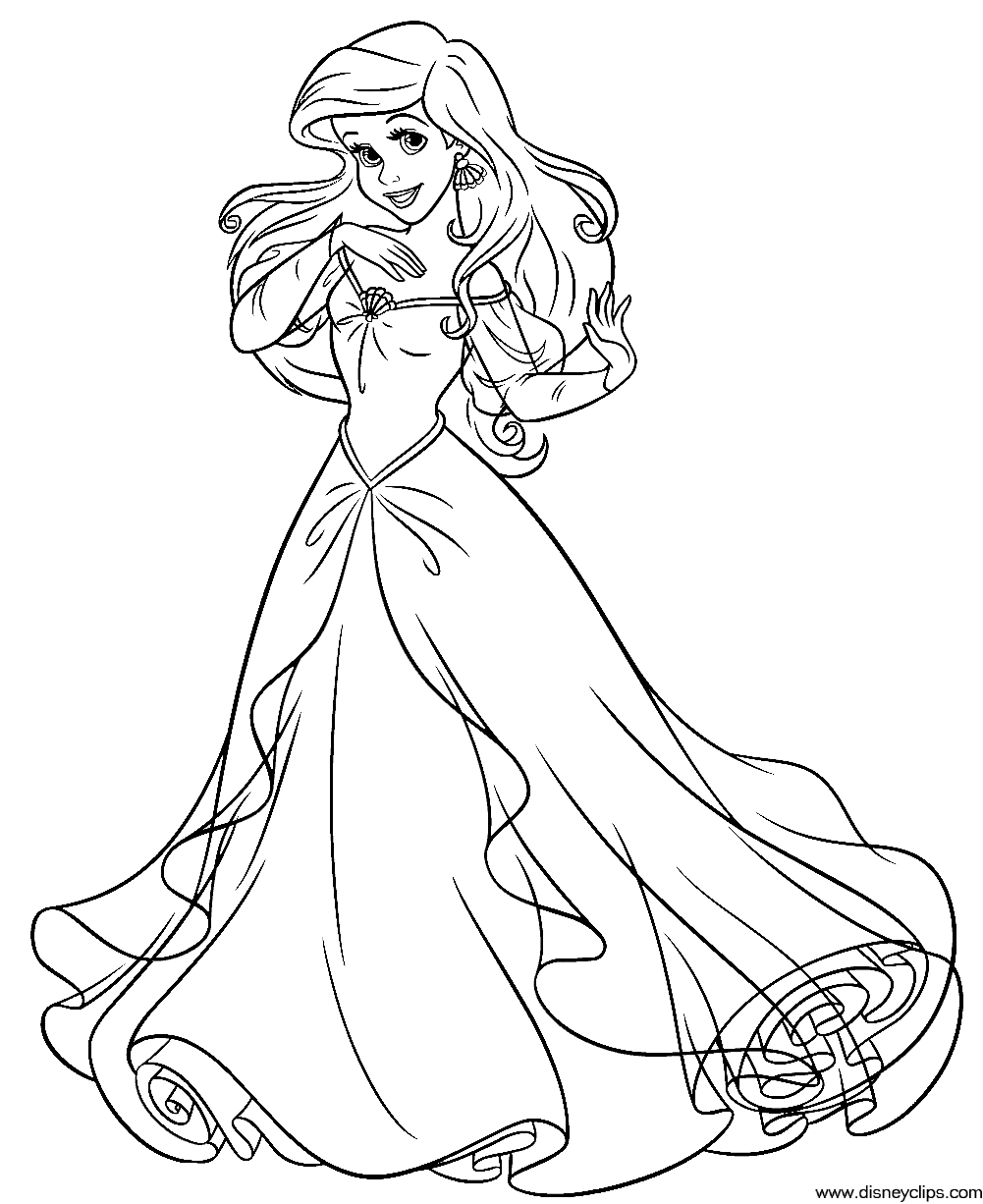 The little mermaid coloring pages to download and print ...