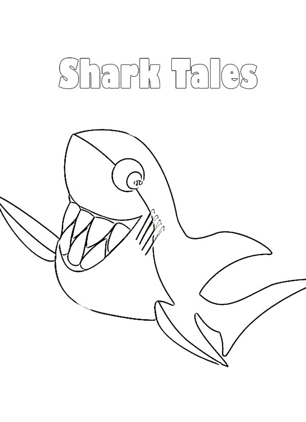 disney shark tale coloring pages - photo #24