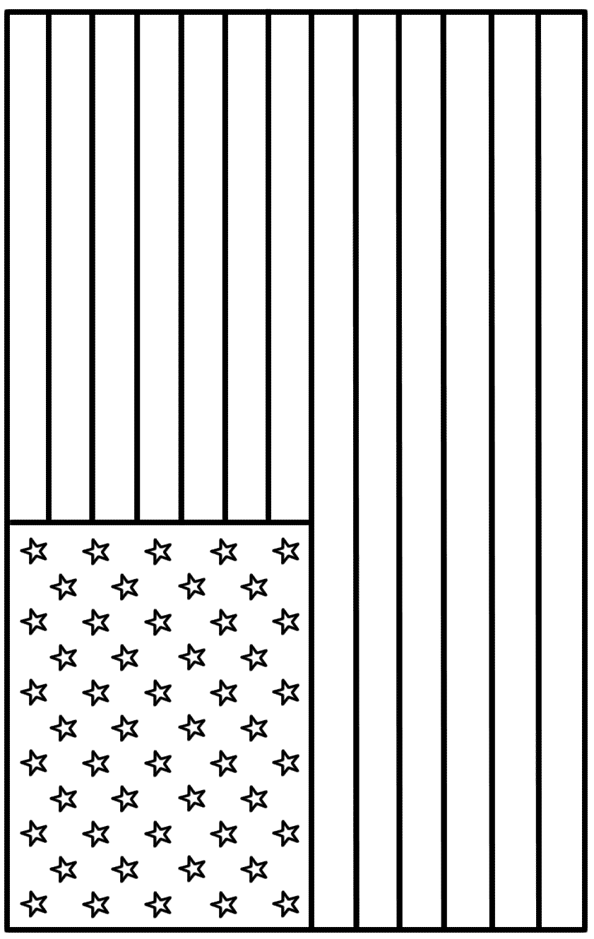 flag coloring american flags printable sheets clipart veterans states united star adult veteran colors crafts kindergarten colouring sheet template memorial