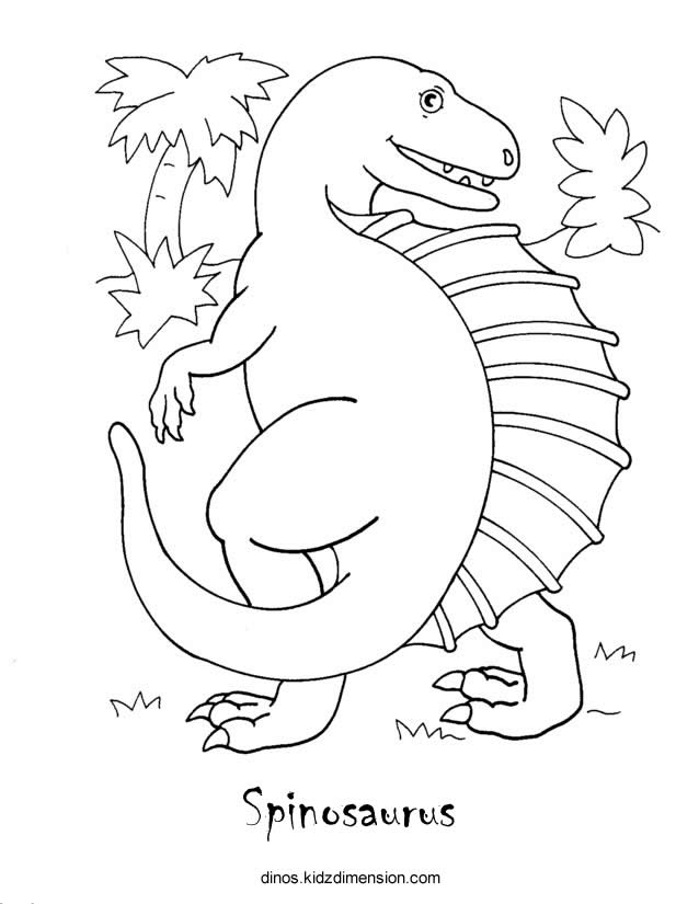 mad spinosaurus coloring pages - photo #27
