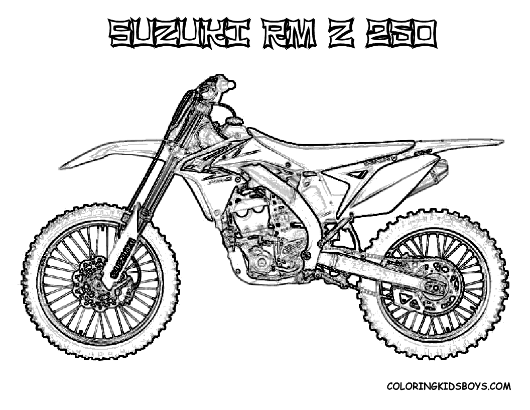 Motocross coloring pages to download and print for free