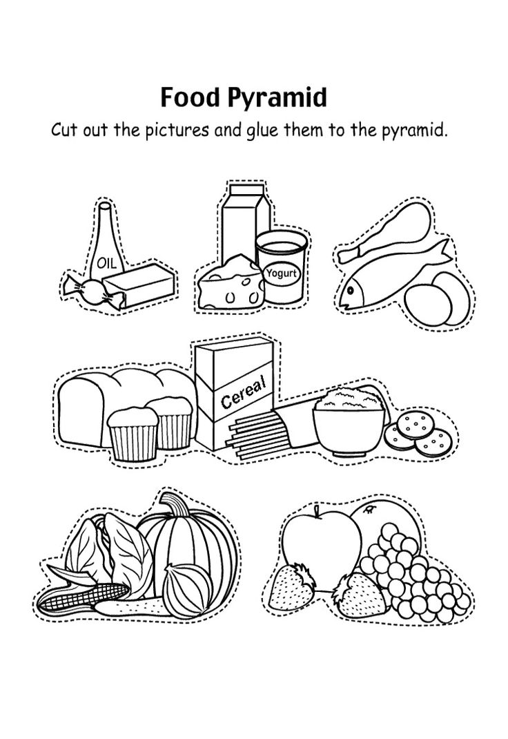 Nutrition food coloring pages download and print for free