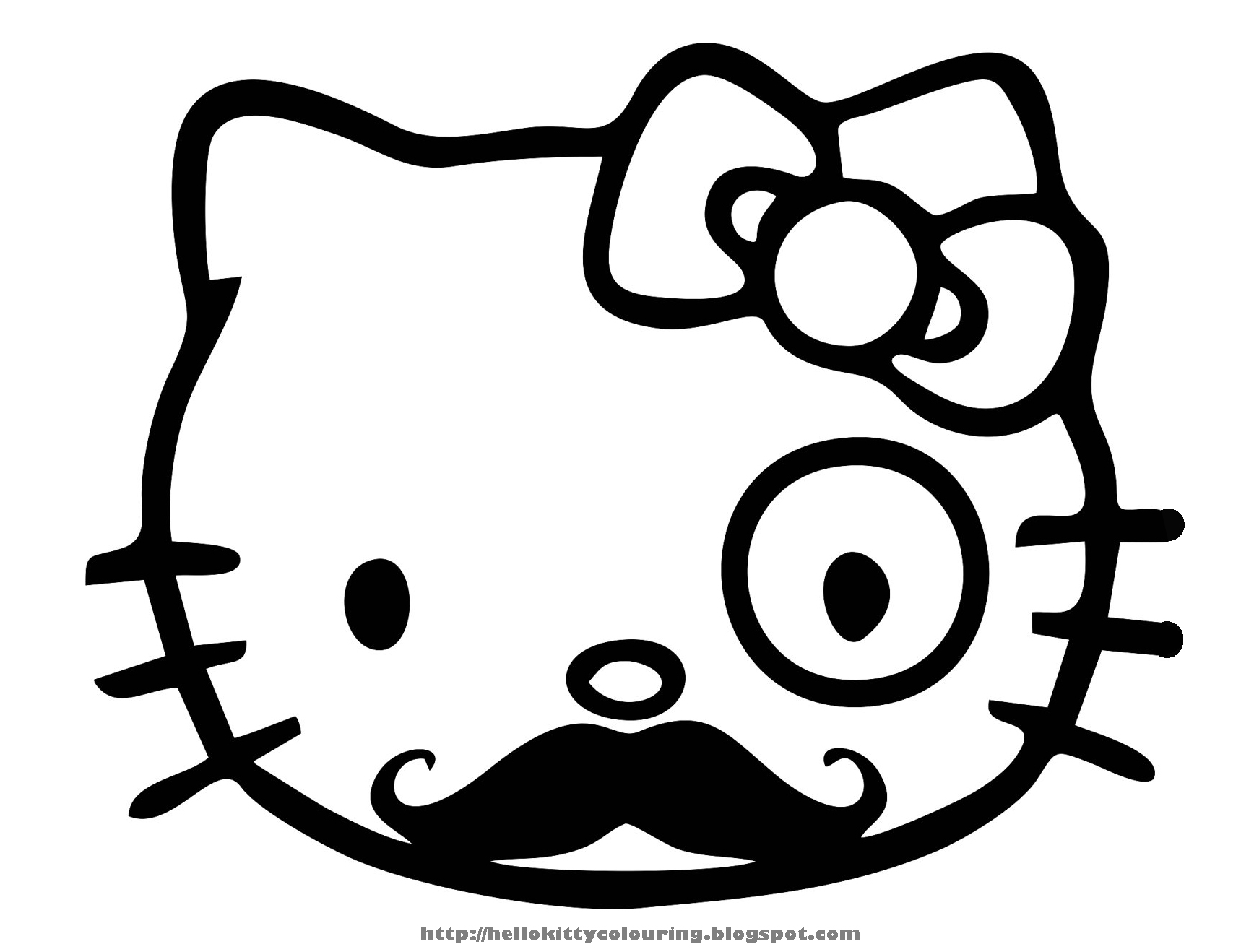 images of hello kitty coloring pages - photo #27
