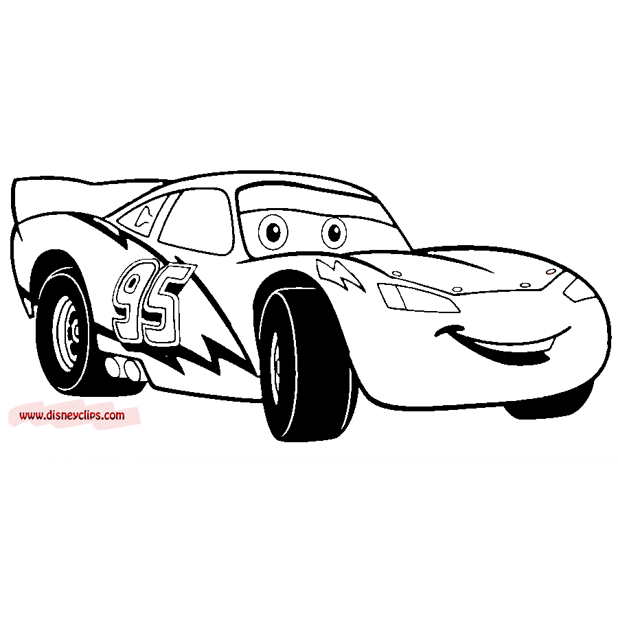 Lightning mcqueen coloring pages to download and print for free