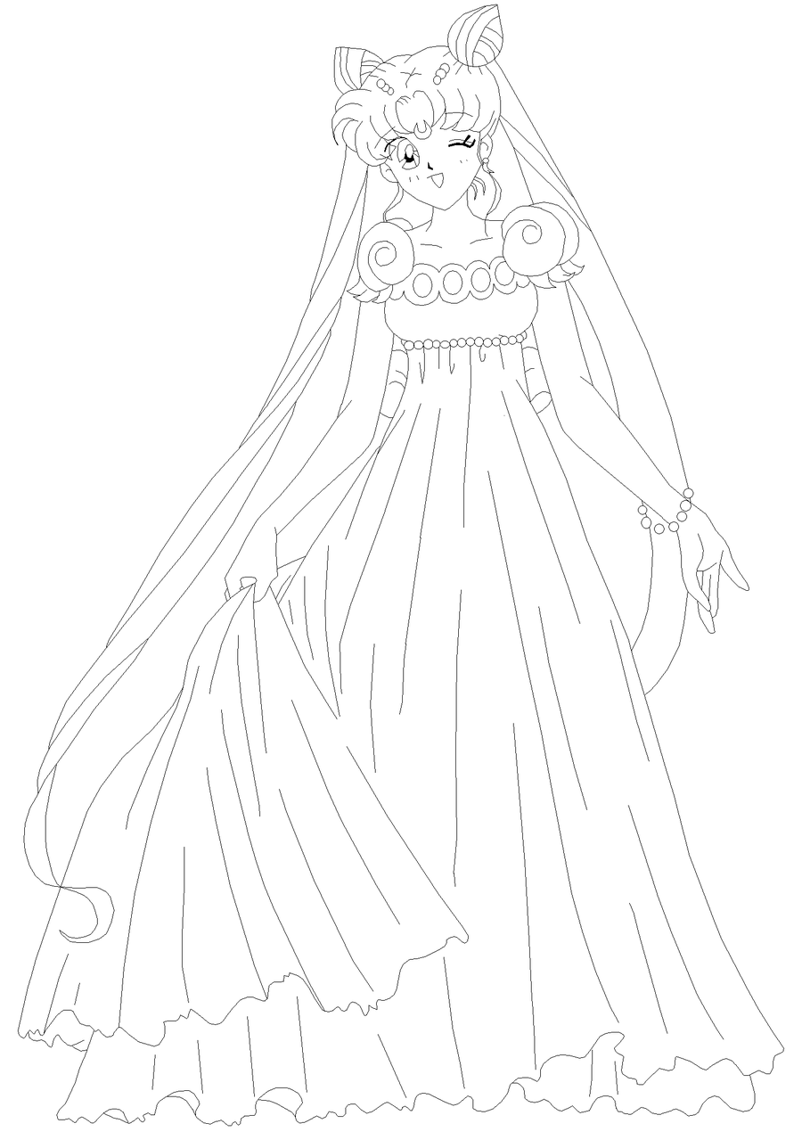 Princess serenity coloring pages download and print for free