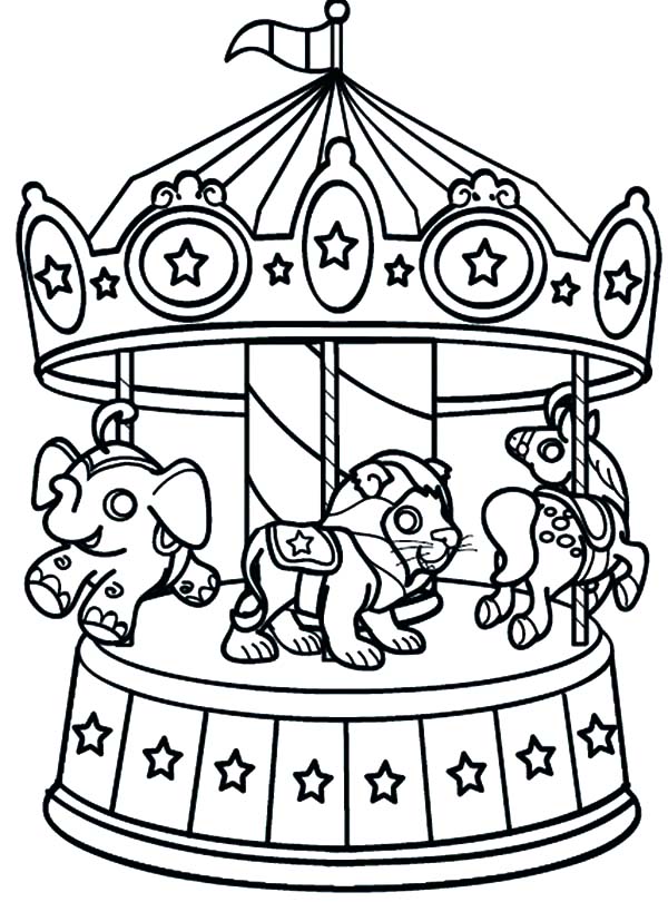 Carnival rides coloring pages download and print for free