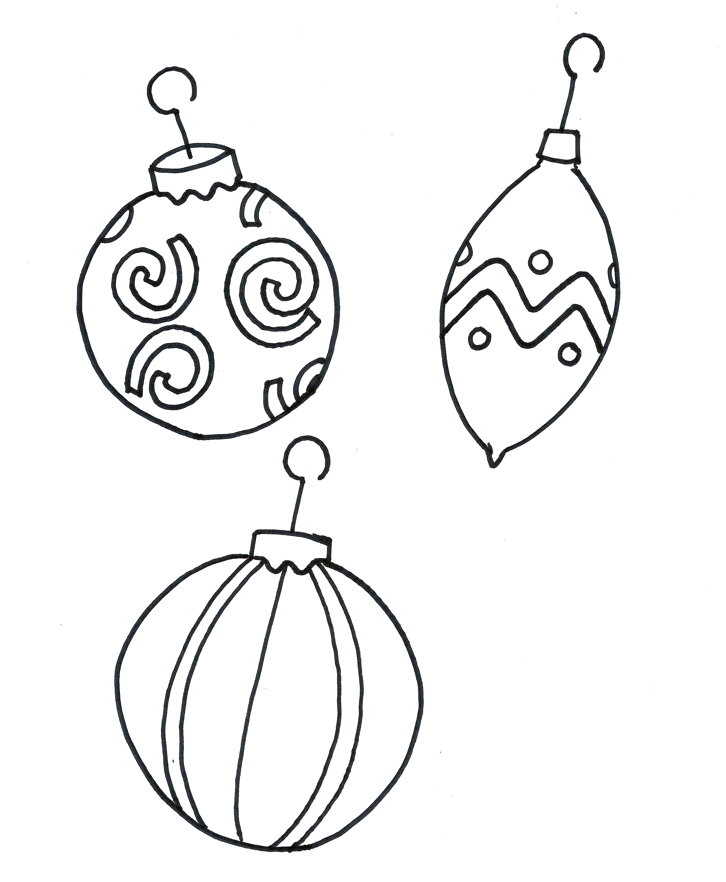 Free Printable Ornament Coloring Pages