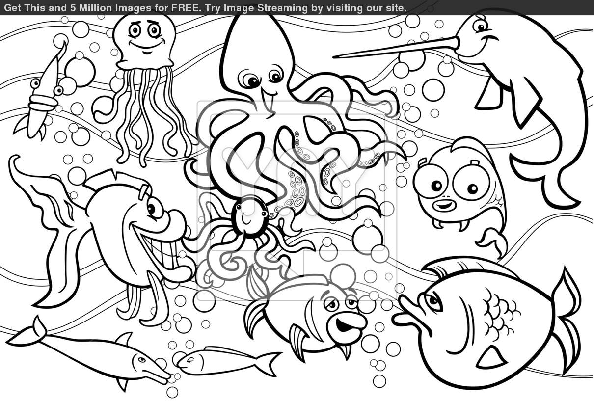 Under the sea coloring pages to download and print for free