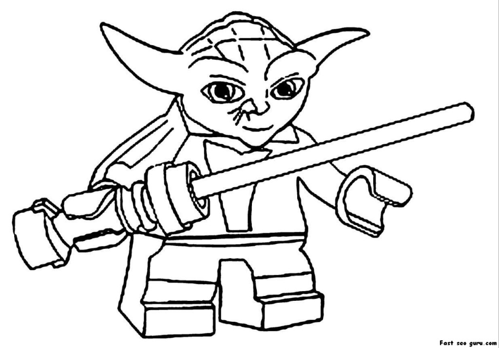 Lego star wars coloring pages to download and print for free