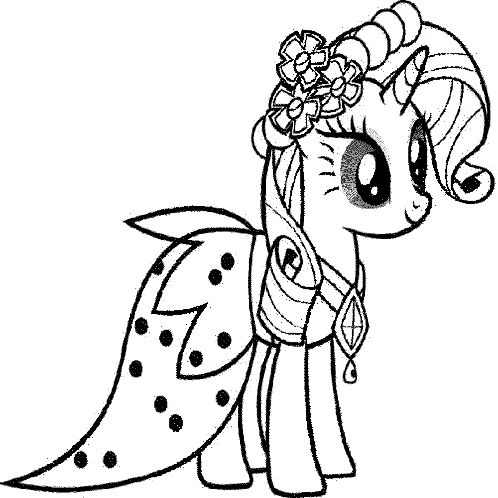 My little pony christmas coloring pages to download and print for free