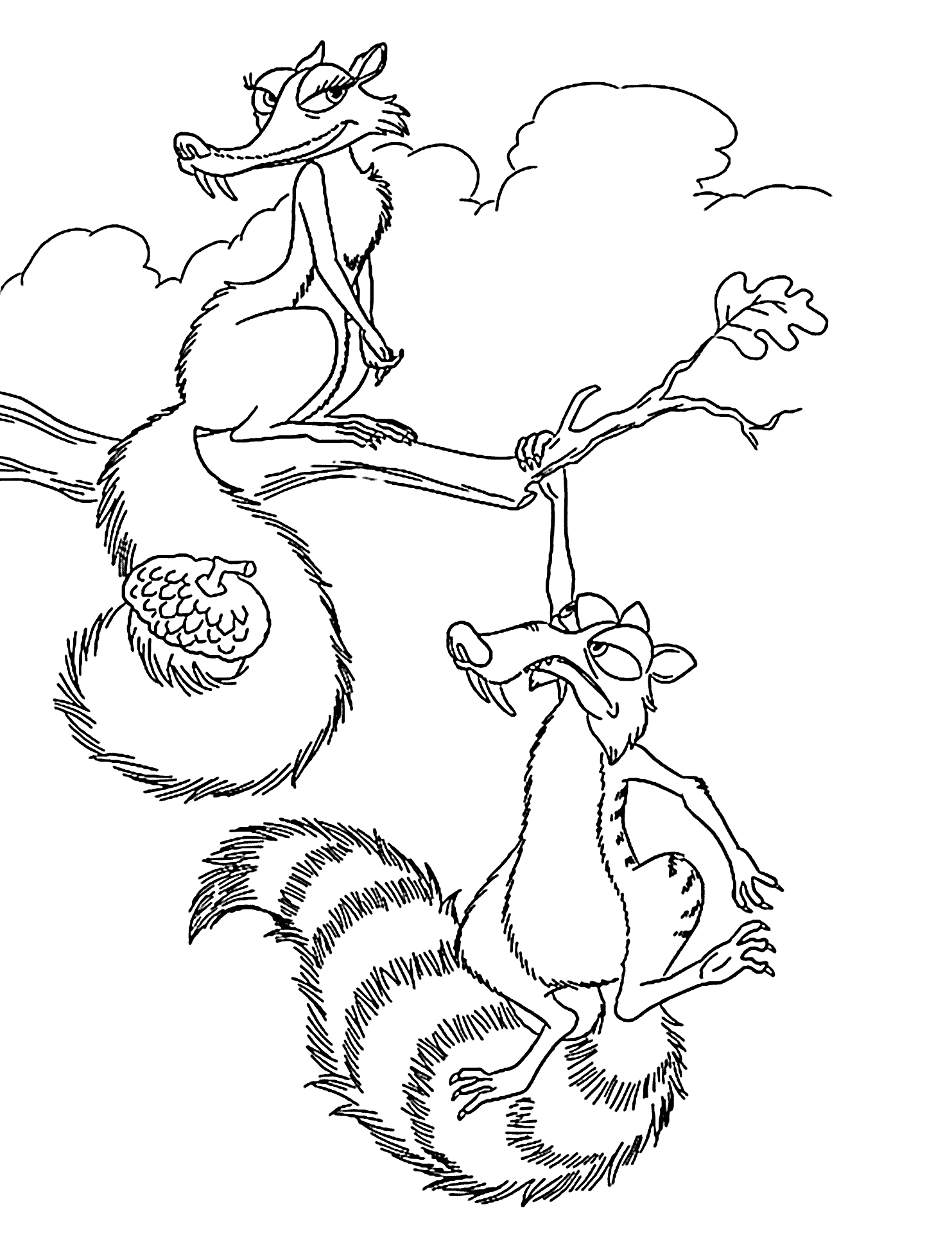 ice age coloring pages to download and print for free