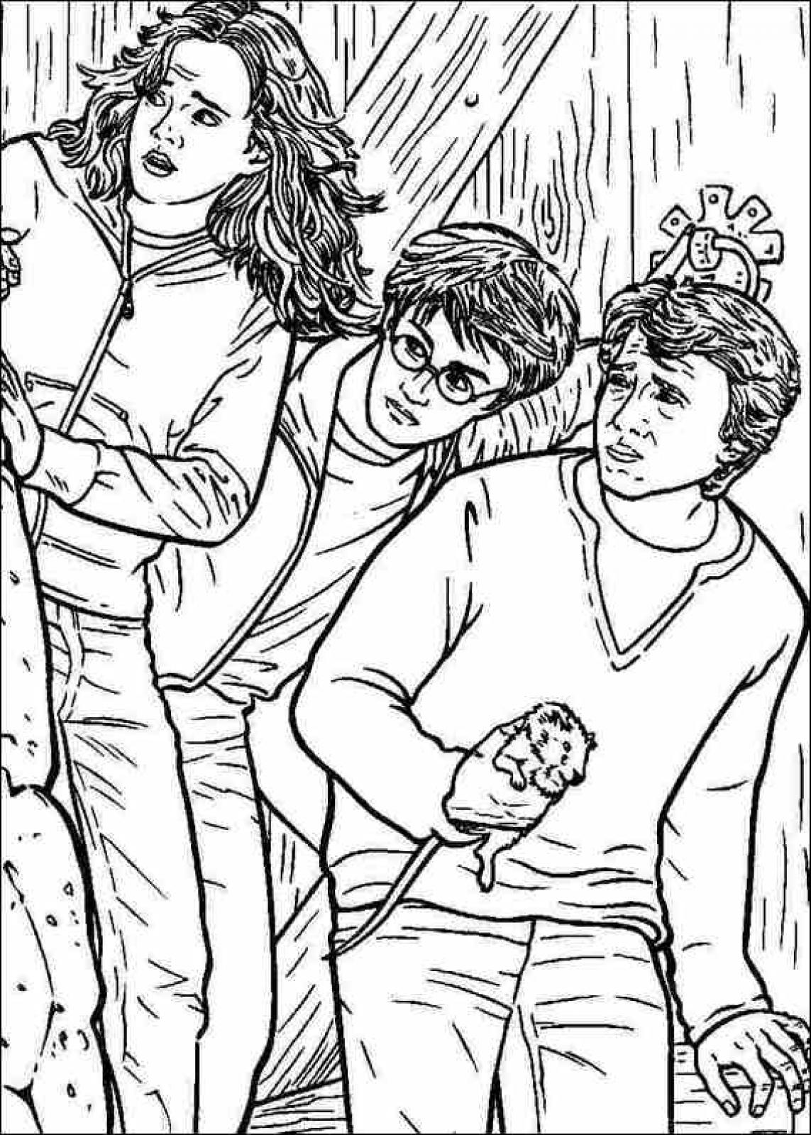 Ginny Harry Potter Coloring Sheets Coloring Pages 3085