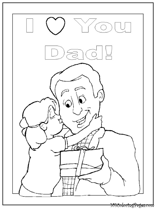 Printable Coloring Pages Happy Birthday Dad | Coloring Pages - Free