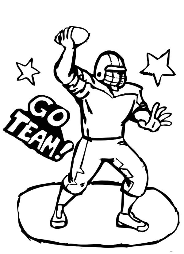 coloring football player jersey blank sports clipart printable boys library popular nfl