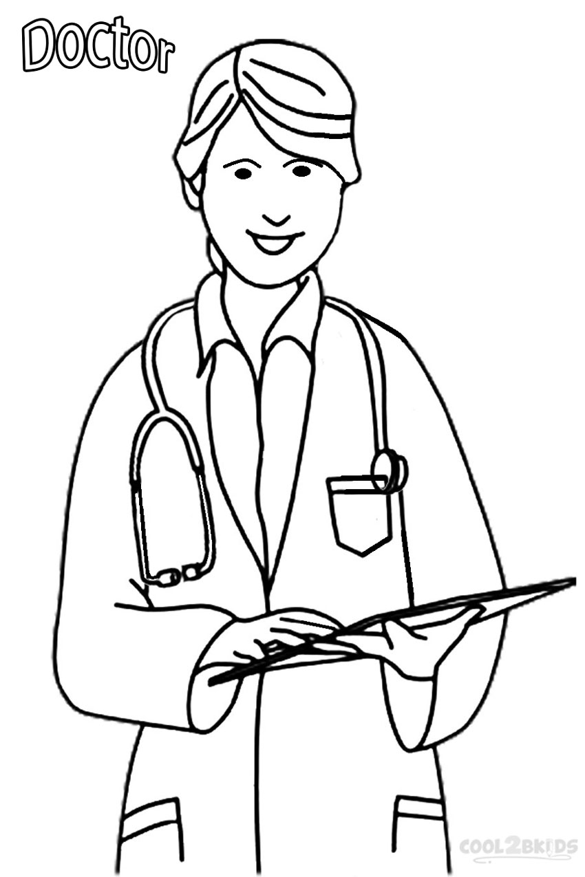 Doctor coloring pages to download and print for free