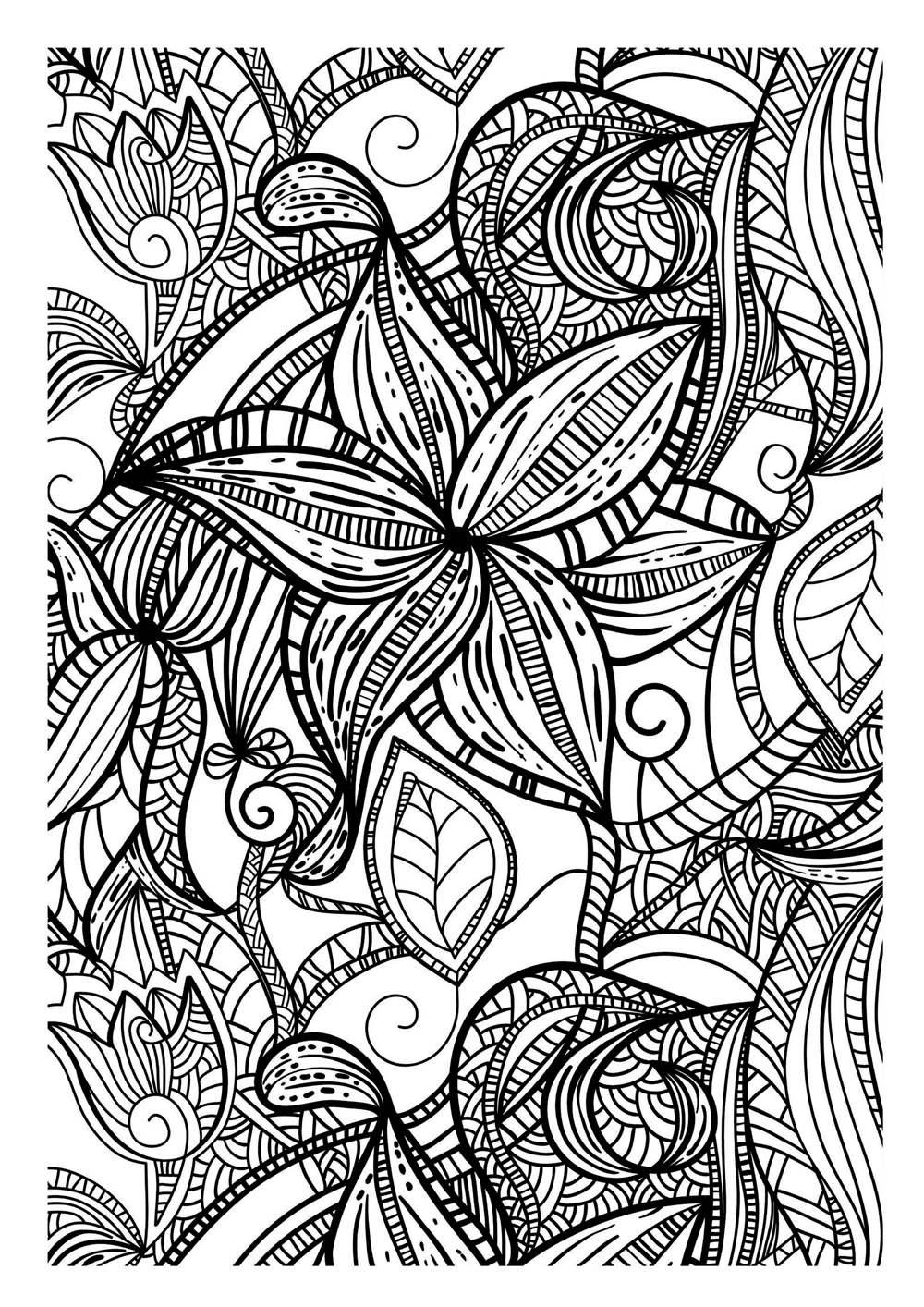 coloring therapy adult mosaic