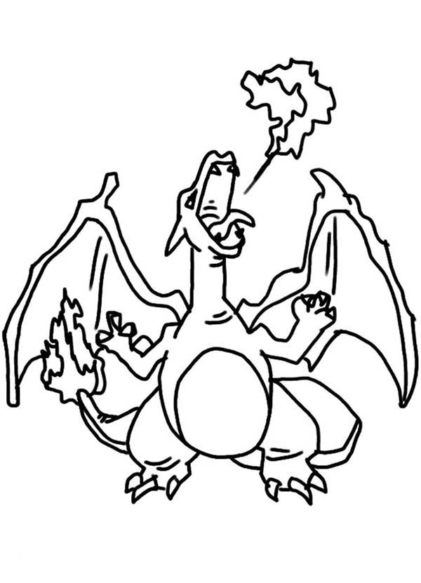 Charizard coloring pages to download and print for free