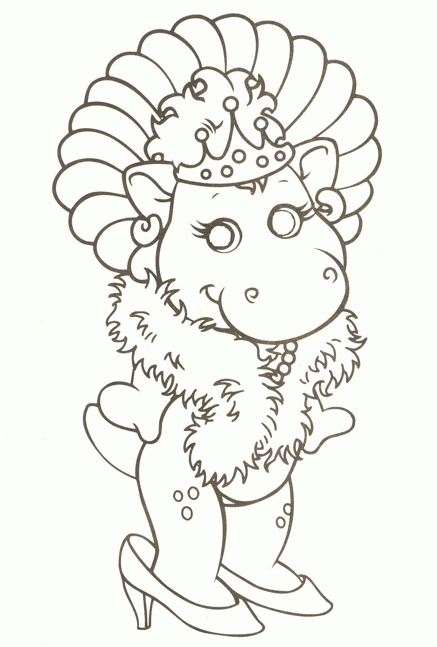 baby bop coloring pages - photo #9