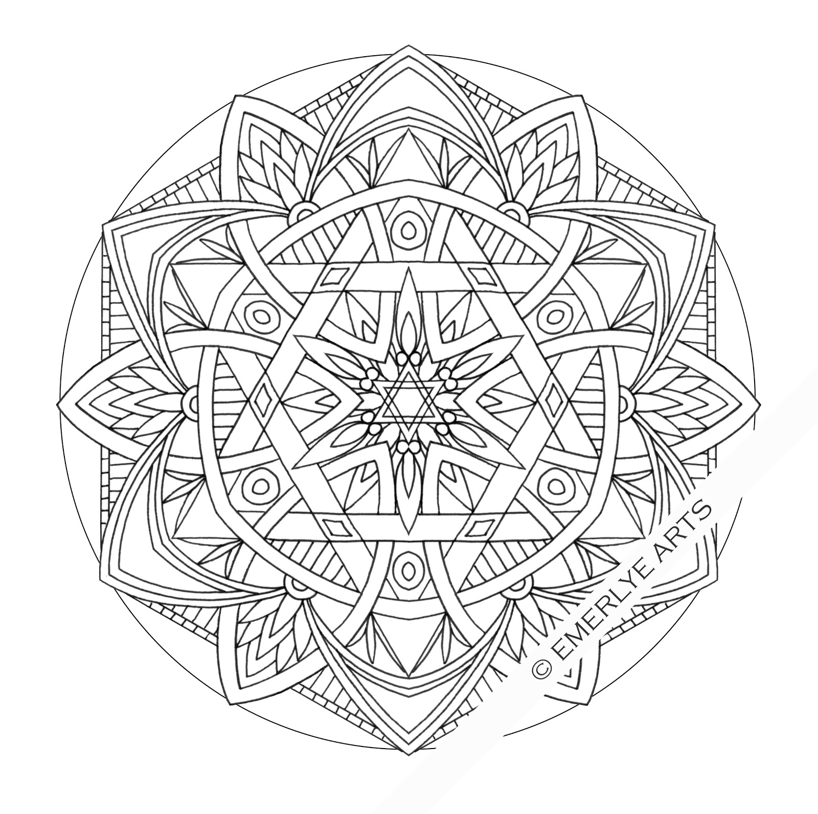 Art therapy coloring pages to download and print for free