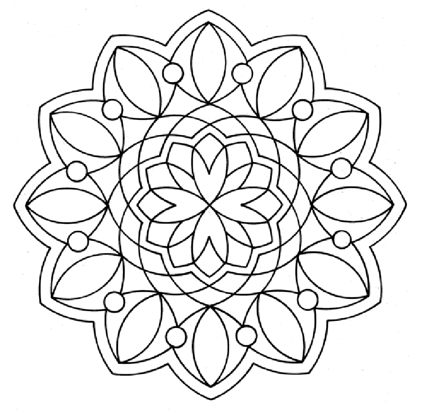 Mandala coloring pages for kids to download and print for free