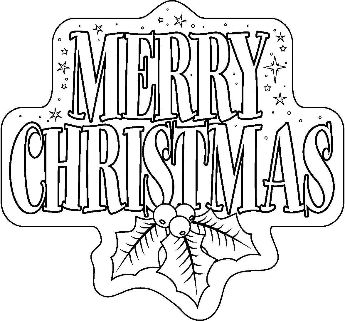 Free Printable Christmas Clip Art To Color