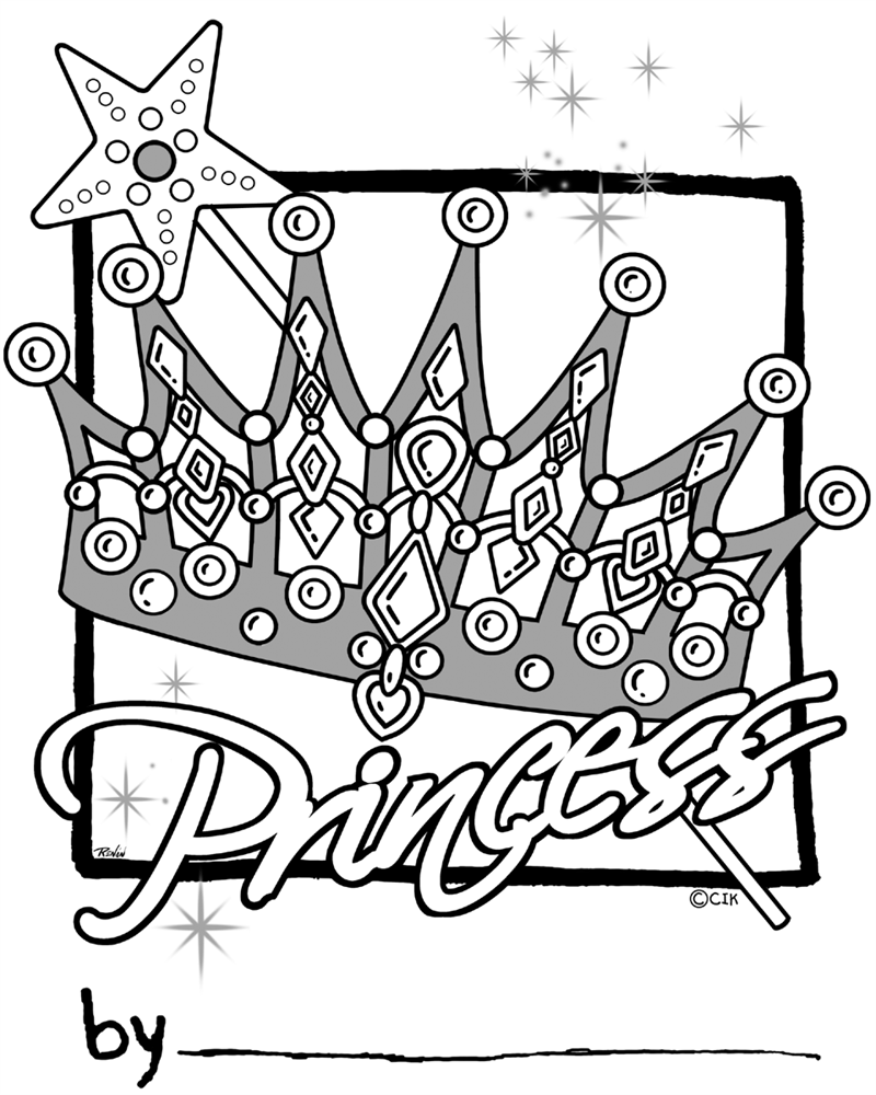 Crown coloring pages to download and print for free