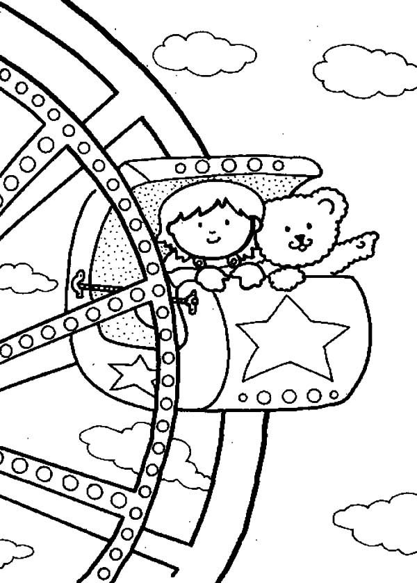 Carnival rides coloring pages download and print for free