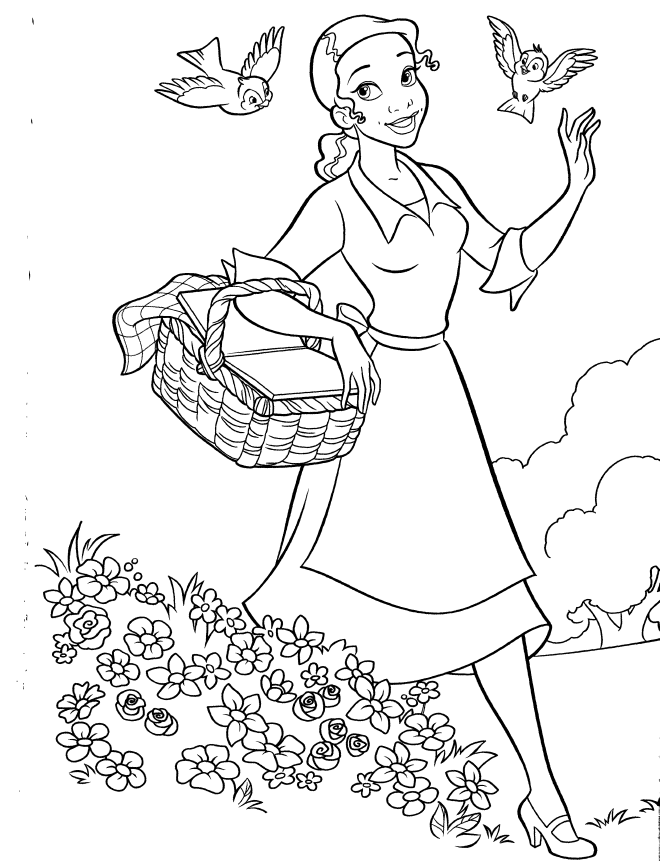 30+ Printable Tiana Disney Princess Coloring Pages Images - Coloring Pages