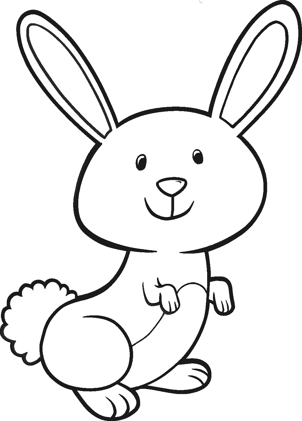 Cute bunny coloring pages to download and print for free