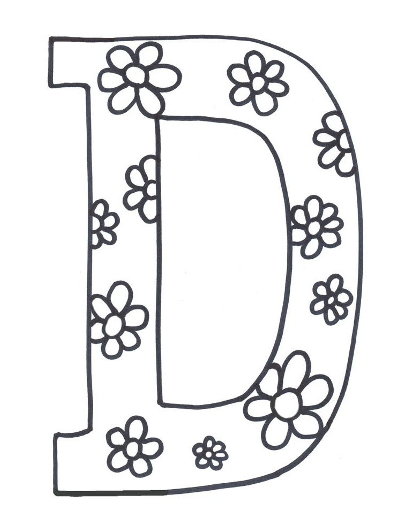 Letter D Coloring Pages To Download And Print For Free