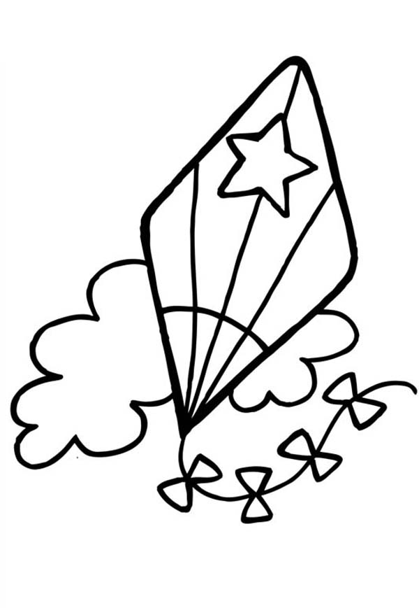 Kite coloring pages to download and print for free