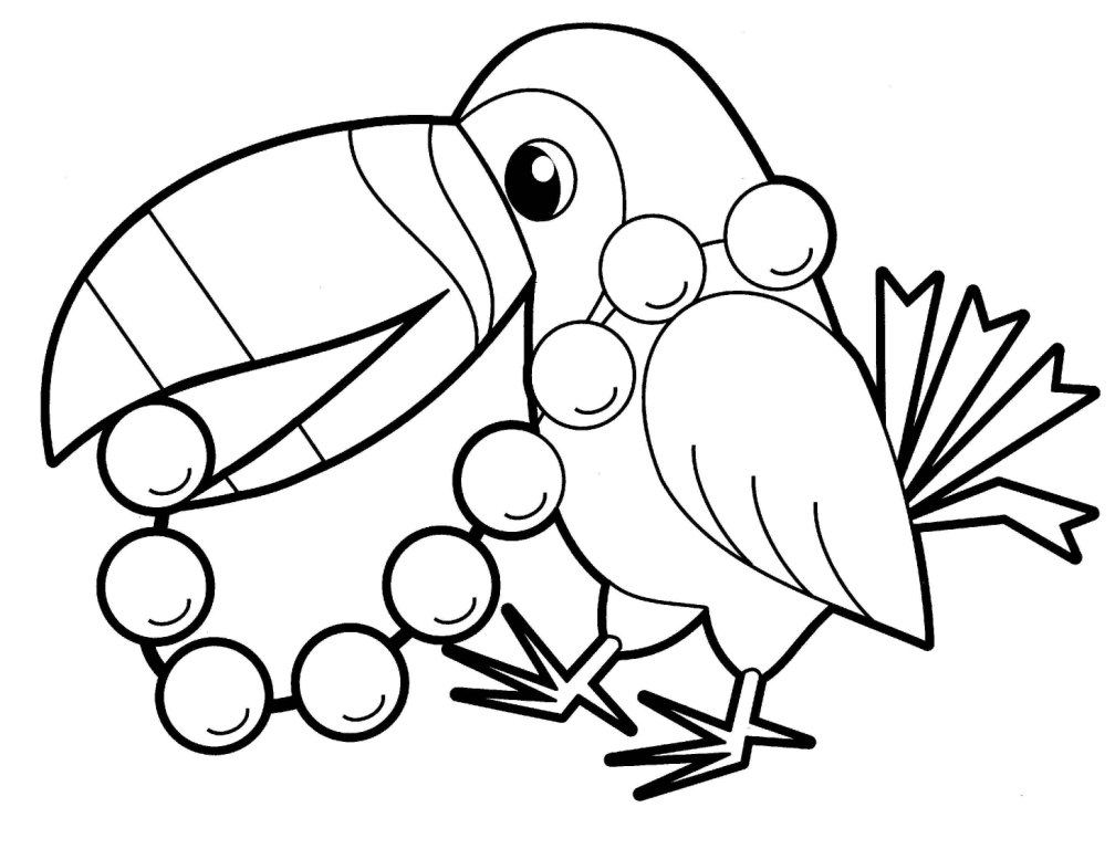 Jungle animal coloring pages to download and print for free