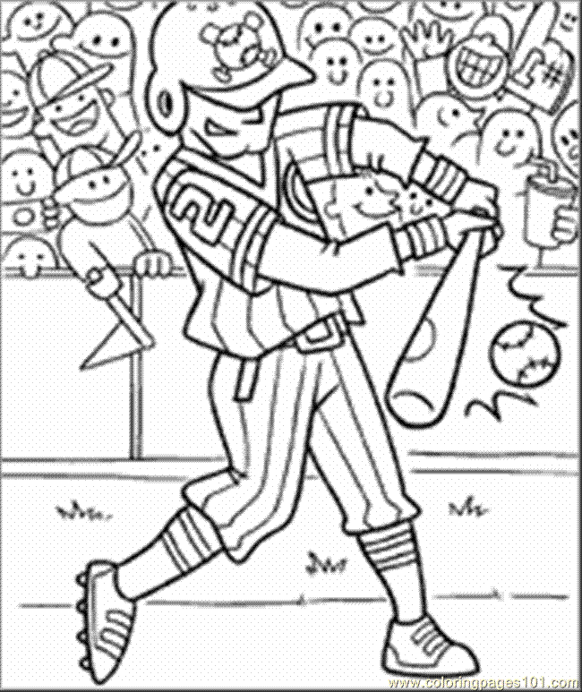 Baseball coloring pages to download and print for free