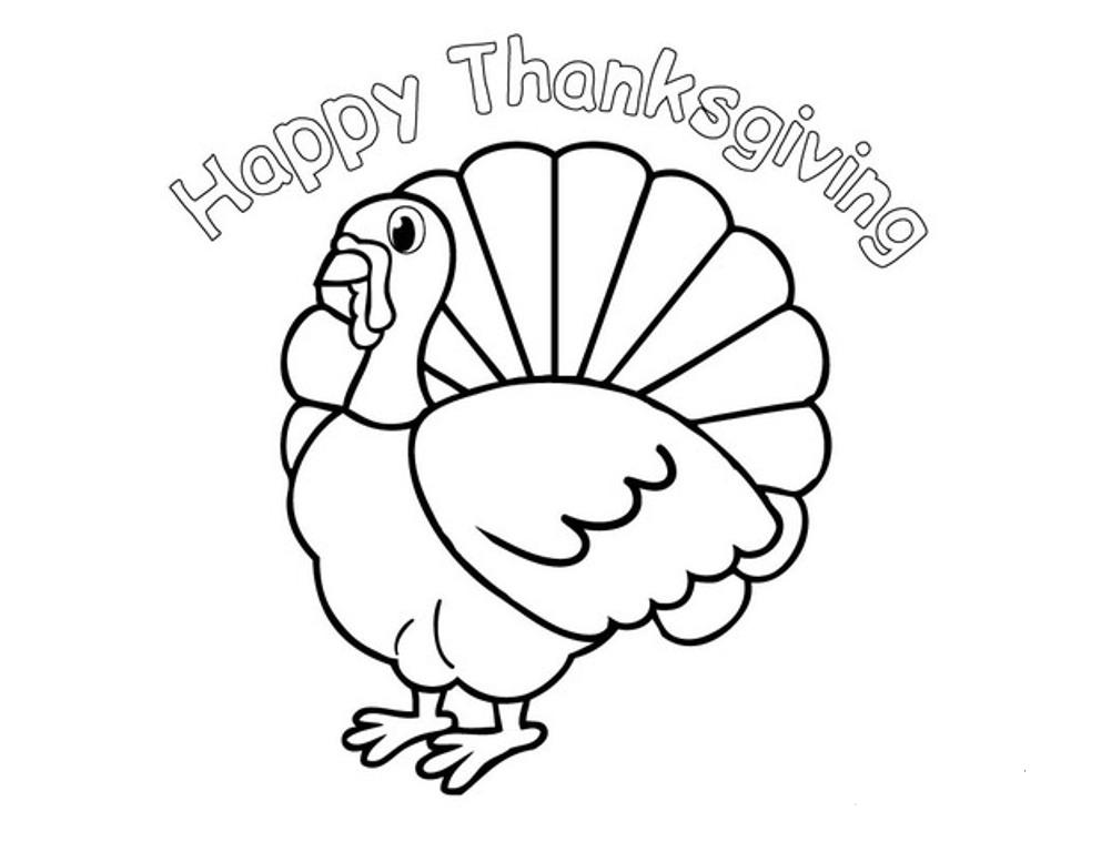 Happy thanksgiving coloring pages to download and print