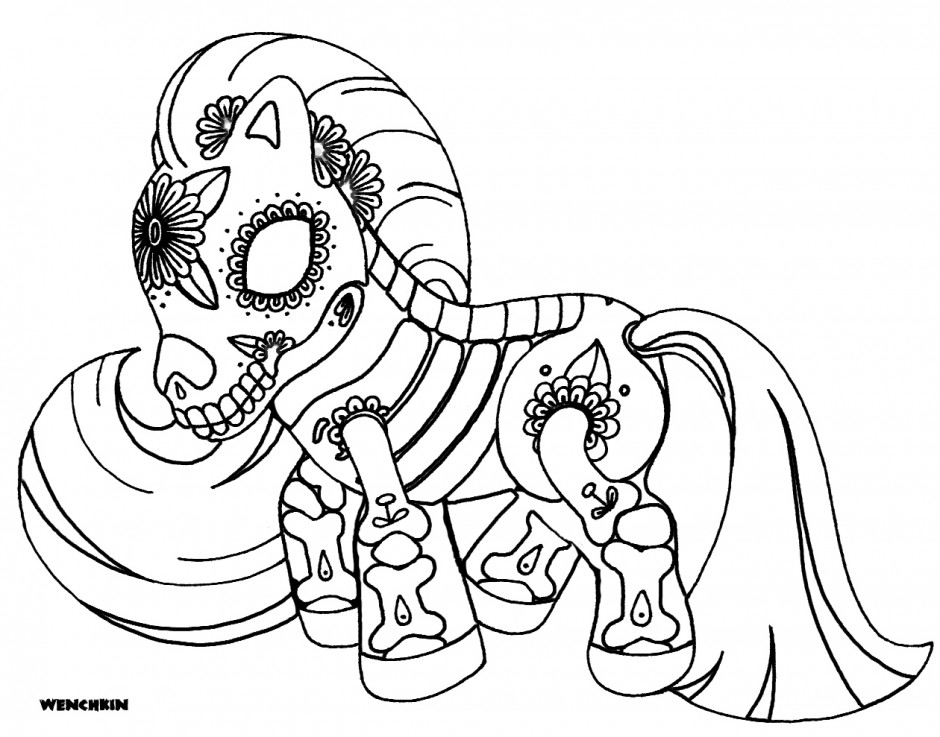 Dia de los muertos coloring pages to download and print for free