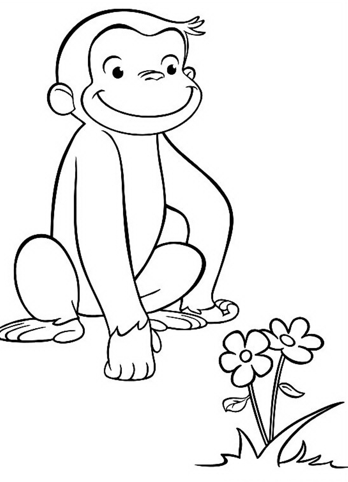 Curious coloring pages to download and print for free