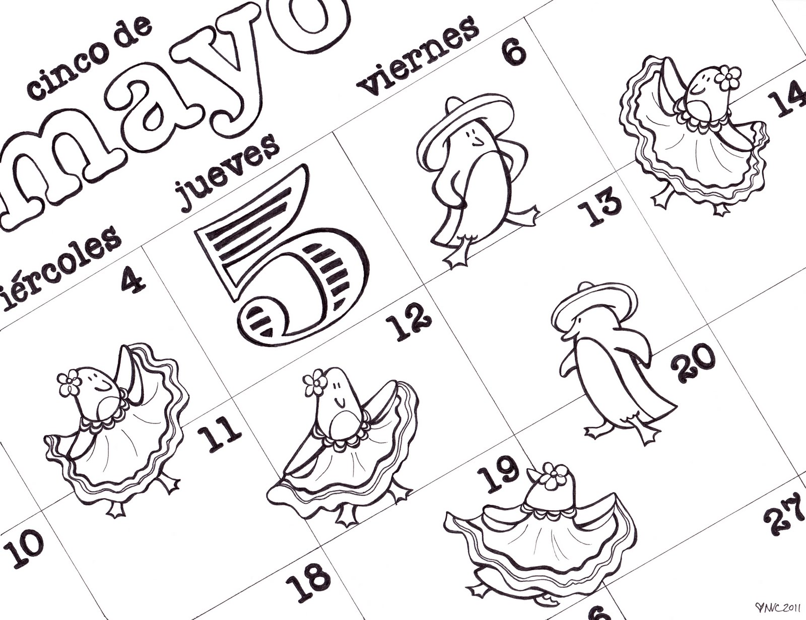 Cinco de mayo coloring pages to download and print for free
