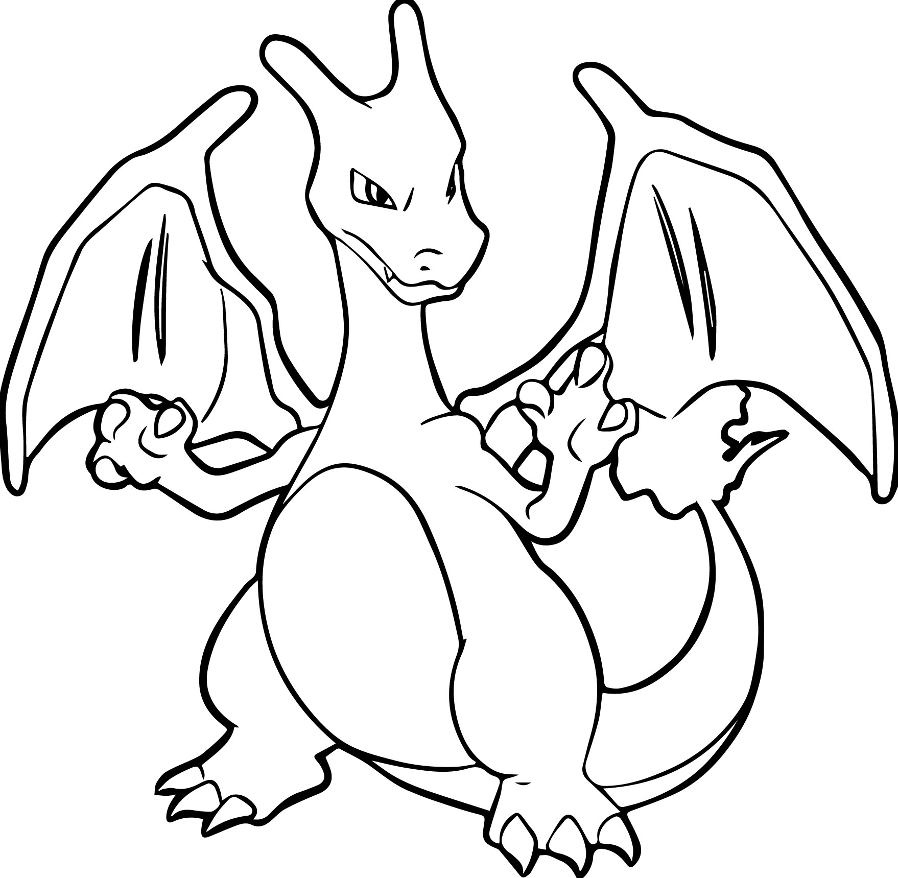 Charizard coloring pages to download and print for free