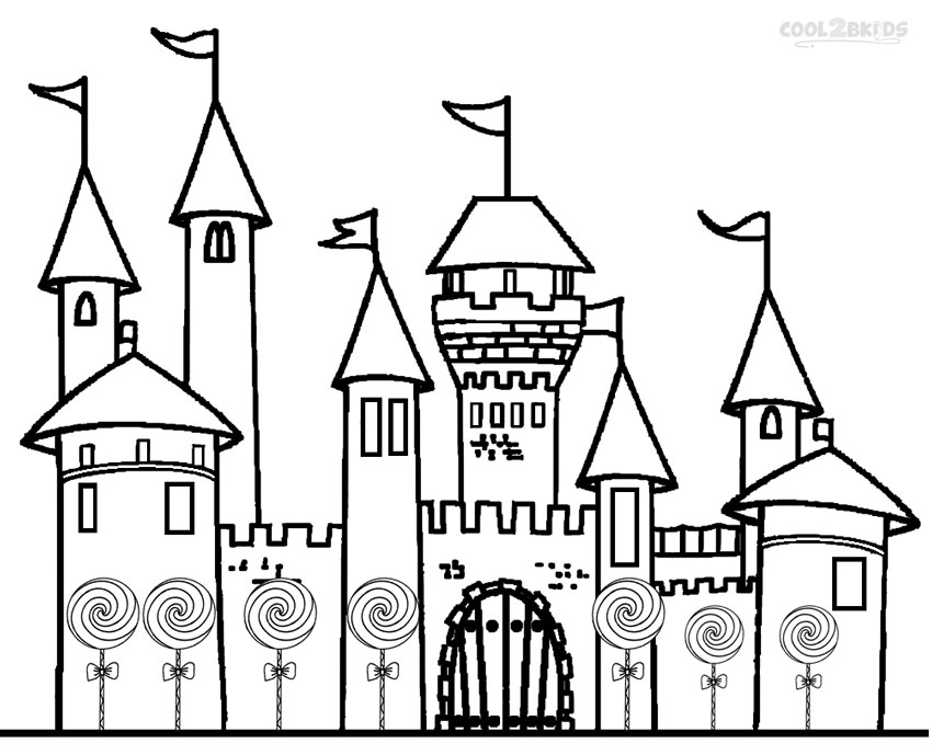 Castle coloring pages to download and print for free