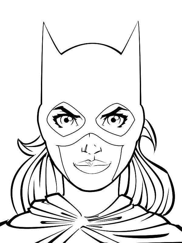 Batgirl coloring pages to download and print for free