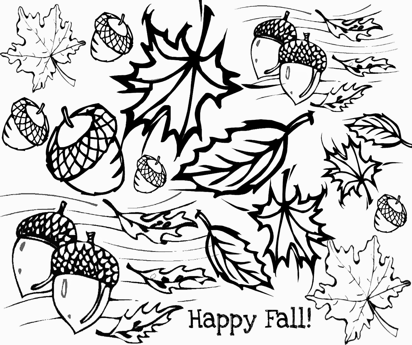 Free Printable Coloring Pages For Autumn