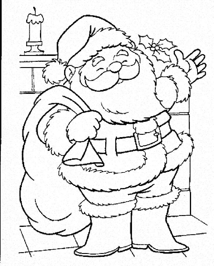 Santa claus coloring pages to download and print for free