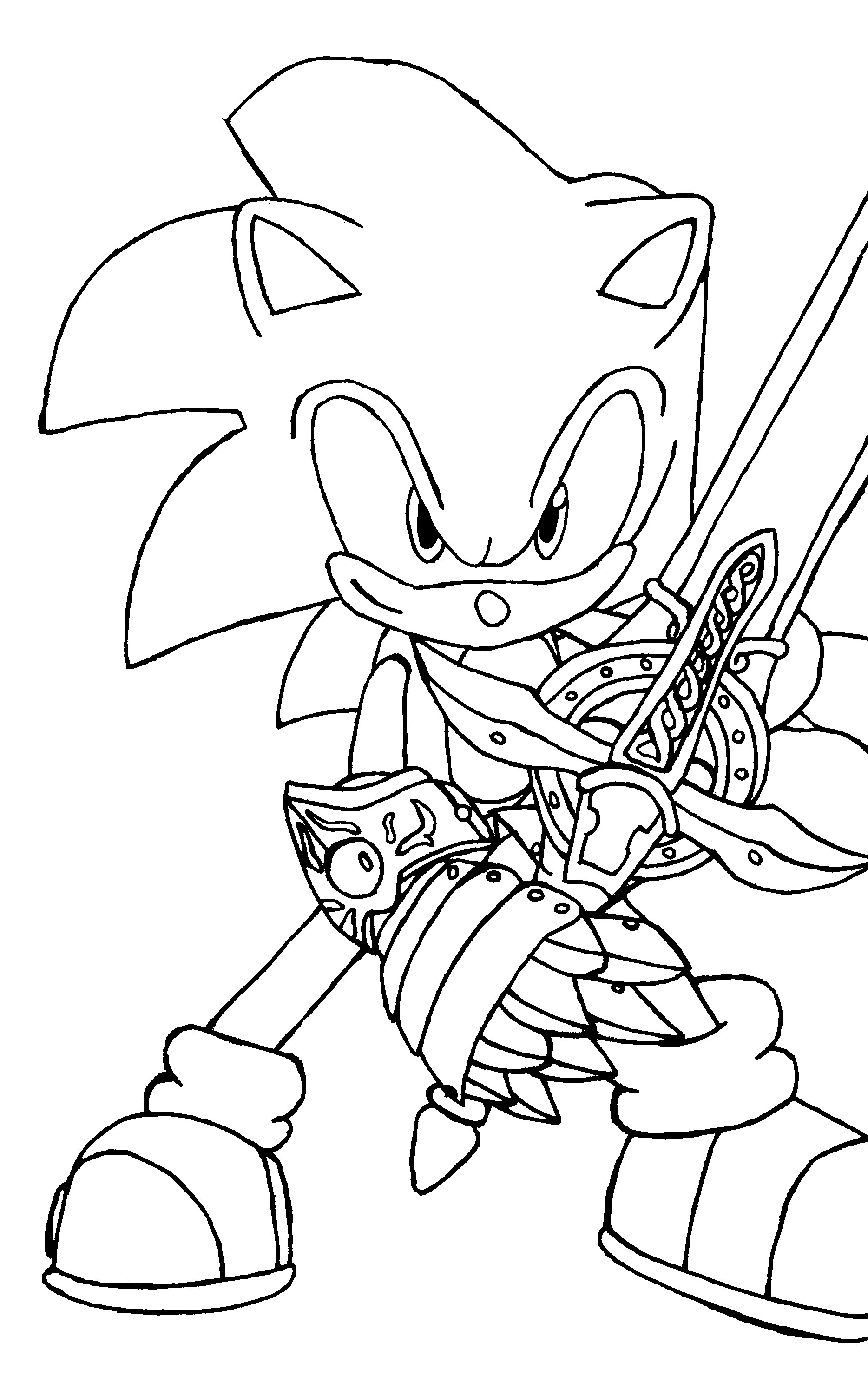 Super sonic coloring pages to download and print for free