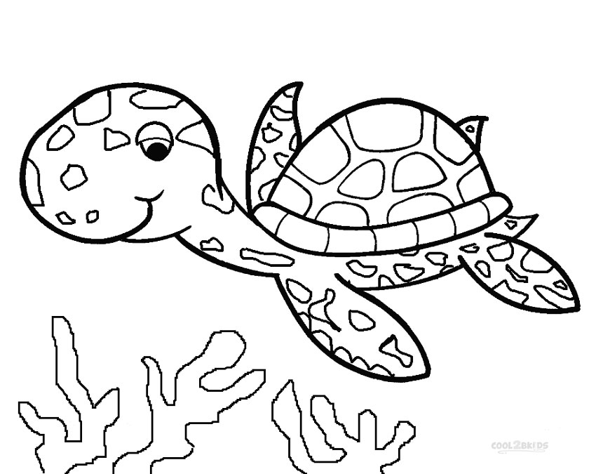 Sea turtle coloring pages to download and print for free