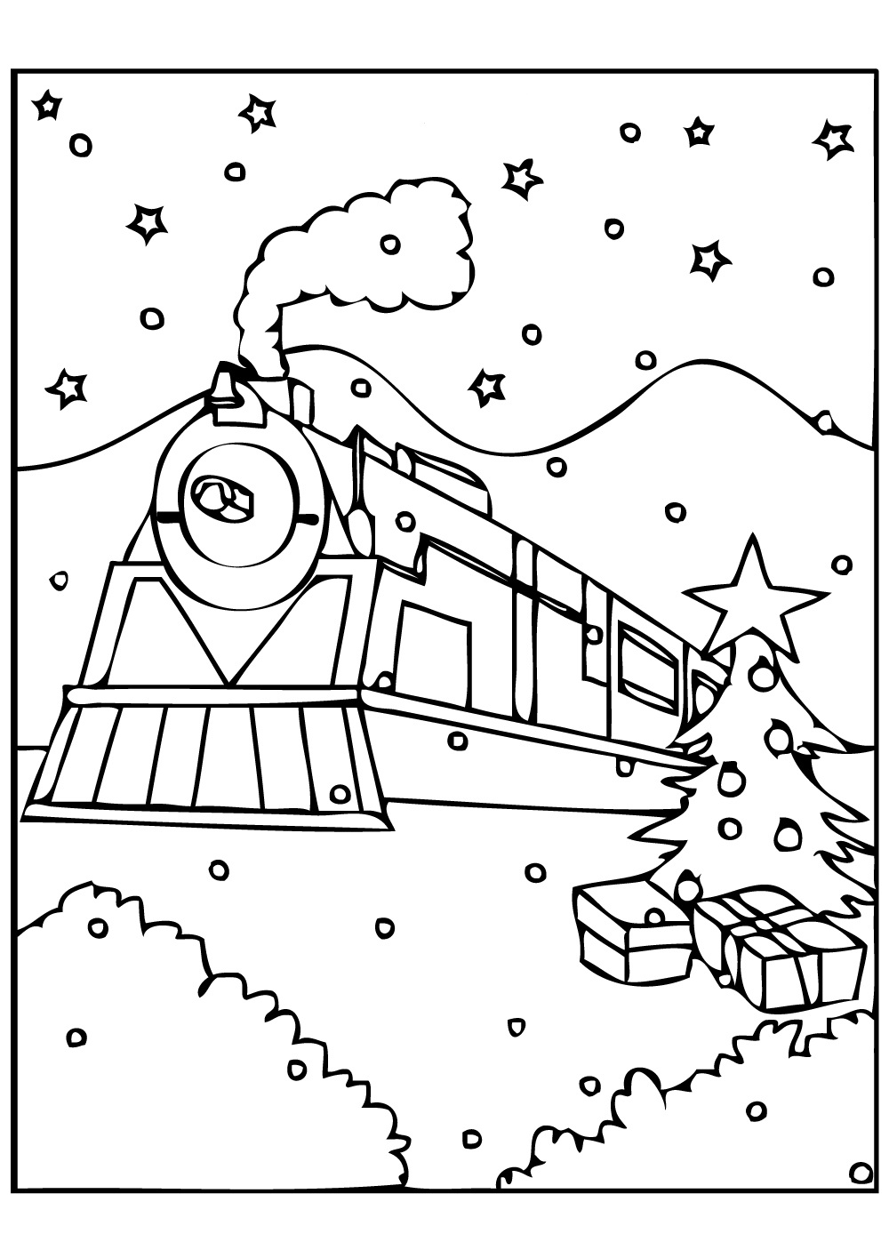 20 best ideas for coloring   Polar Express Coloring Pages